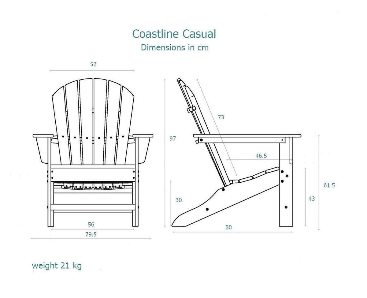 coastline adirondack chair