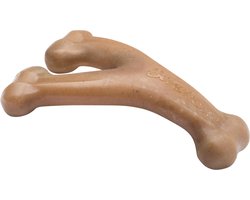 Jack and Vanilla Benebone WISHBONE voor harde bijters tot 14 kg - Braadkip - Small 9 x 14 cm