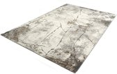 Marmer Design Vloerkleed - Ibiza 607-95 Earth - Grijs-Beige-80 x 150 cm