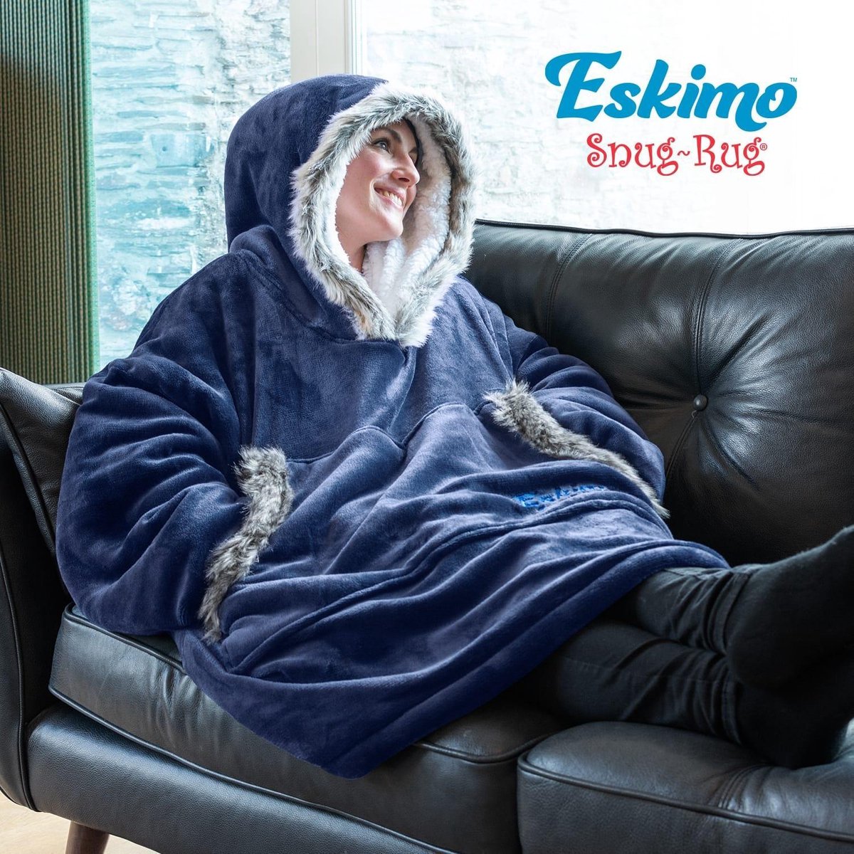 Snug Rug Eskimo Blanket Hoodie Oversized Giant Sweatshirt