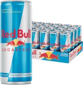 Red bull Energie drink 25 cl, pak van 24 stuks, sugarfree suikervrij
