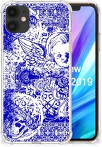 Extreme Case Geschikt voor iPhone 11 Angel Skull Blue