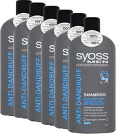 Syoss Men Anti Roos Shampoo - Voordeelverpakking 6 x 500 ml