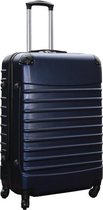 Reiskoffer met wielen 95 liter - lichtgewicht - cijferslot - donker blauw