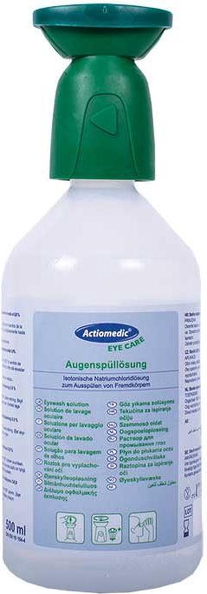 Goedkoopste Oogspoelfles - Oogspoeling - 500 ml met sodium chloride 0,9