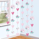 Amscan Hangdecoratie Doopfeest Meisjes 6 Stuks