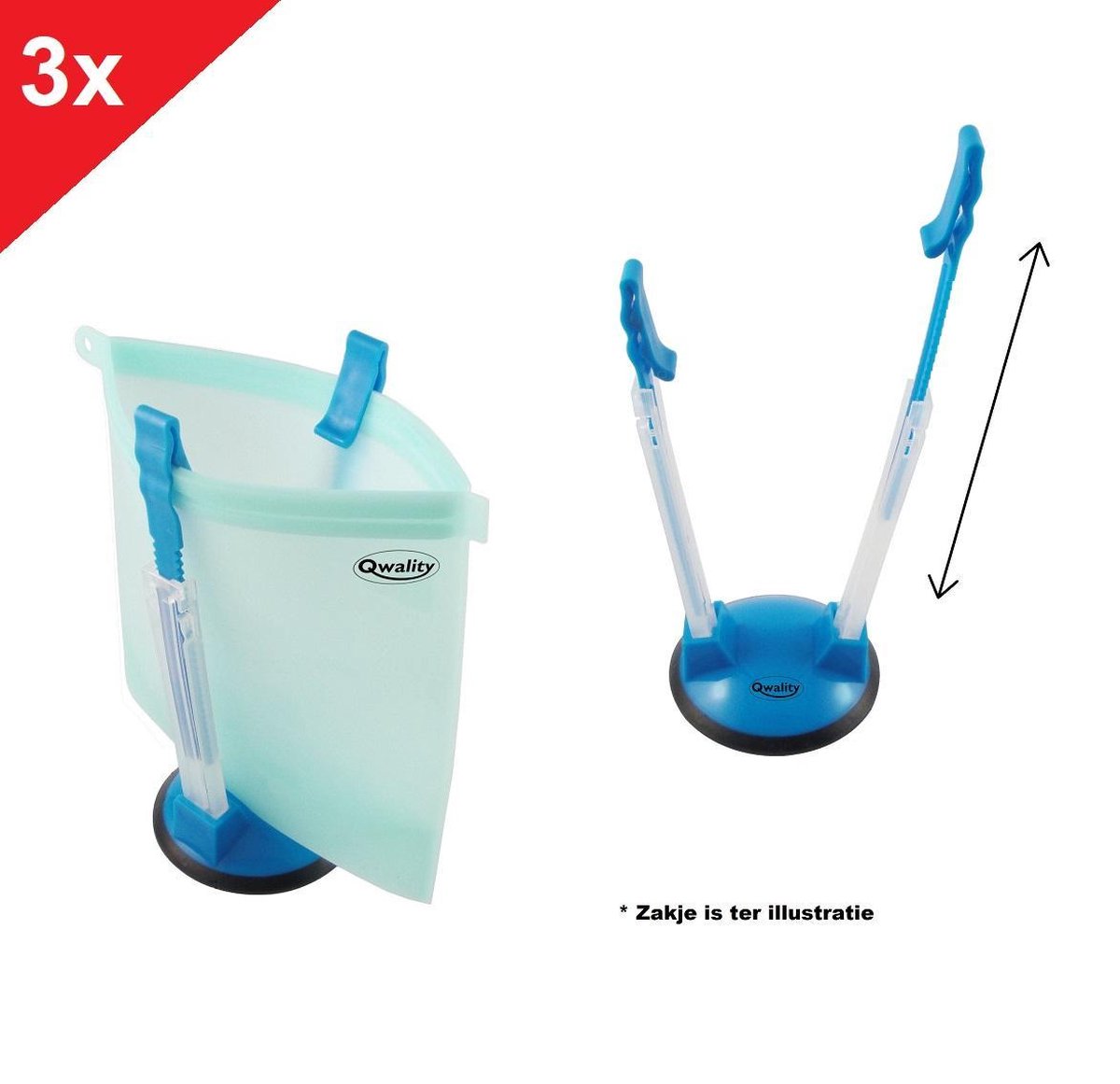 Diepvrieszak 2 liter 100 stuks Diepvrieszak 2 liter 100 stuks
