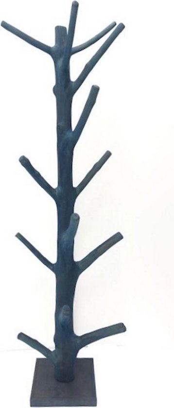 Verrassend bol.com | Boomstam kinder kapstok staand massief hout lichtblauw PX-56