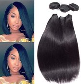 3x hairweave bundle 14" wefthair 300Gram 100%remy human hair ACTIE!