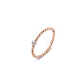 Isabel Bernard La Concorde Dames Ring Goud - Roségoudkleurig - 16.50 mm / maat 52