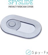 De Originele Spyslide® Webcam Cover van Spy-Fy | Zilver |1 stuk