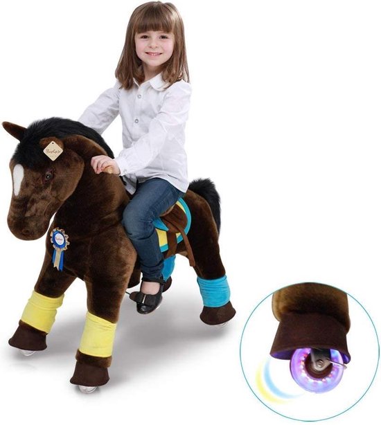 PonyCycle Luxe Speelgoed - Rijpaard Donkerbruin Klein K35 | bol.com