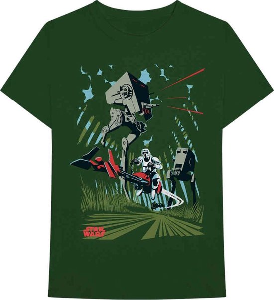Disney Star Wars - AT-ST Archetype Heren T-shirt - XL - Groen