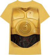 Disney Star Wars - C-3PO Chest Heren T-shirt - M - Geel