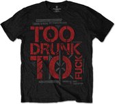 Dead Kennedys Heren Tshirt -S- Too Drunk Grijs