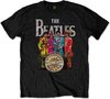 The Beatles Mens Tshirt -XL- Sgt Pepper Noir
