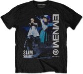 Eminem Heren Tshirt -2XL- Detroit Zwart