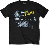 The Police Heren Tshirt -L- Live Zwart