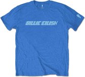 Billie Eilish Heren Tshirt -M- Blue Racer Logo Blauw