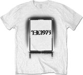 The 1975 Heren Tshirt -XL- Black Tour Wit