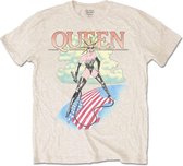 Queen - Mistress Heren T-shirt - M - Creme