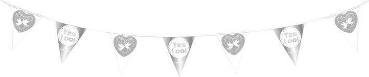 Haza Original Letterslinger Zilver ''yes I Do'' 6 Cm