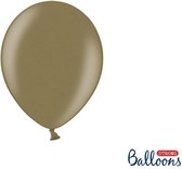 """Strong Ballonnen 23cm, Metallic Cappuccino (1 zakje met 50 stuks)"""