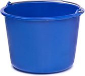 Glazenwasser/ bouw emmer 12 liter blauw