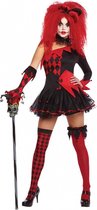 Amscan Kostuum Jesterina Polyester Zwart/rood Mt S 8-delig