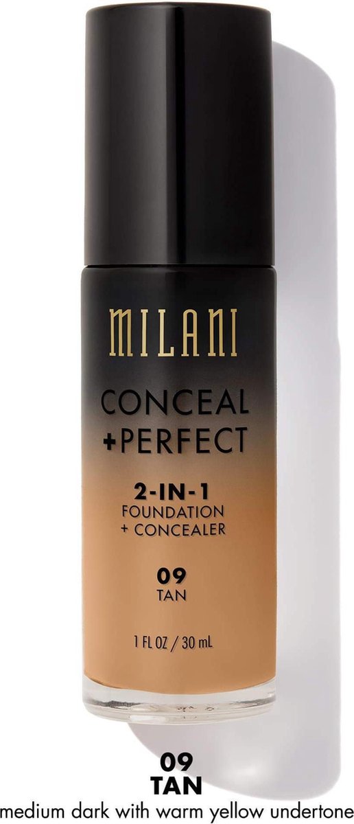 Milani Conceal + Perfect 2-in-1 Foundation + Concealer 09 Tan