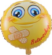 Folat - Smiley Beterschap Folieballon - 45cm