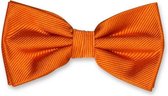 E.L. Cravatte Strik - Donkeroranje - 100% Zijde Vlinderdas