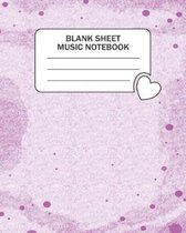 Blank Sheet Music Notebook