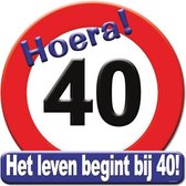 Huldeschild Verkeersbord 40 jaar