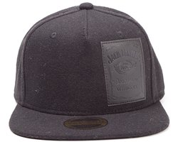 Jack Daniel's - Bottle Logo pet met leren patch en klittenbandsluiting zwart - Merchandise