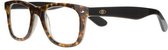Icon Eyewear RCD800 Goldline Leesbril +2.50 - Tortoise montuur, zwarte pootjes