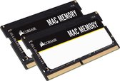 Corsair Mac Memory - Geheugen - DDR4 - 16 GB: 2 x 8 GB - 260-PIN - 2666 MHz - Cl18 - 1.2 V - voor Apple - zwart