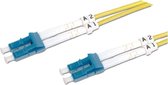 LOGON AL5LCLC005I/3I Glasvezel kabel 0,5 m OM3 2x LC Geel