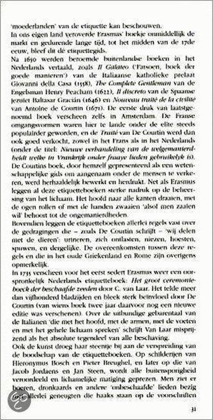 Pagina 31 uit het boek 'De Dikke Ditz Hoe hoort het eigenlijk?' met tekst over etiquette.