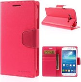 Goospery Sonata Leather hoesje Samsung Galaxy Grand i9080 i9082 donker roze