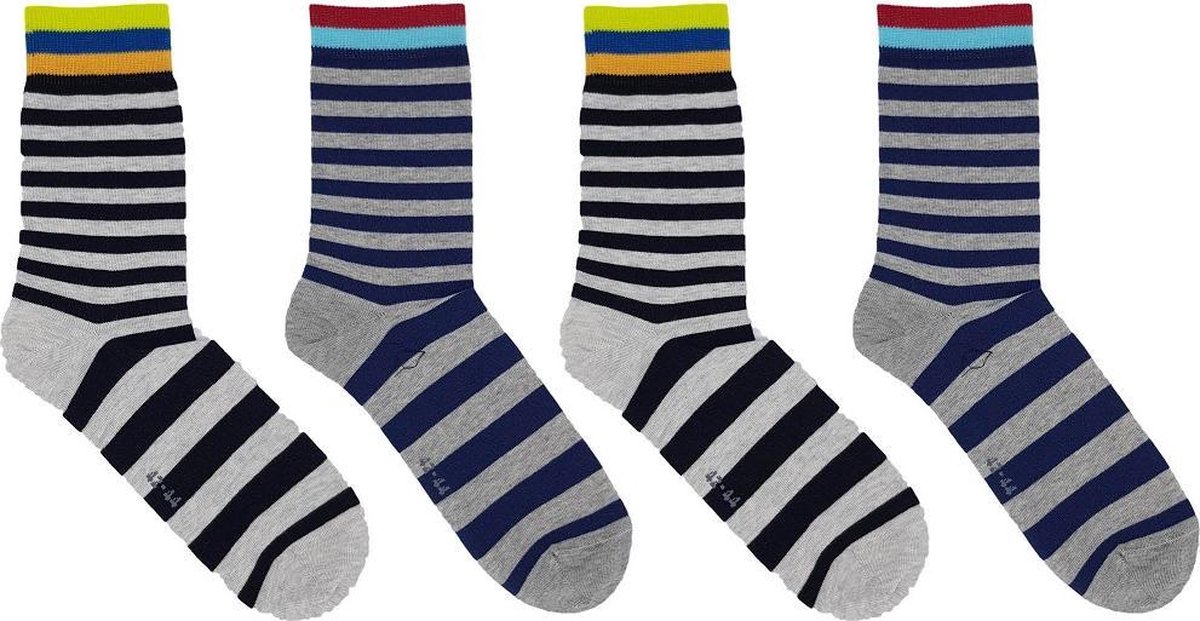 genie gehandicapt Het hotel 4 paar streepjes sokken van Wola | bol.com