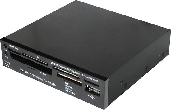 Ewent EW1059 3.5 inch Interne USB Kaartlezer voor je pc met USB-poort -  rev4 | bol.com