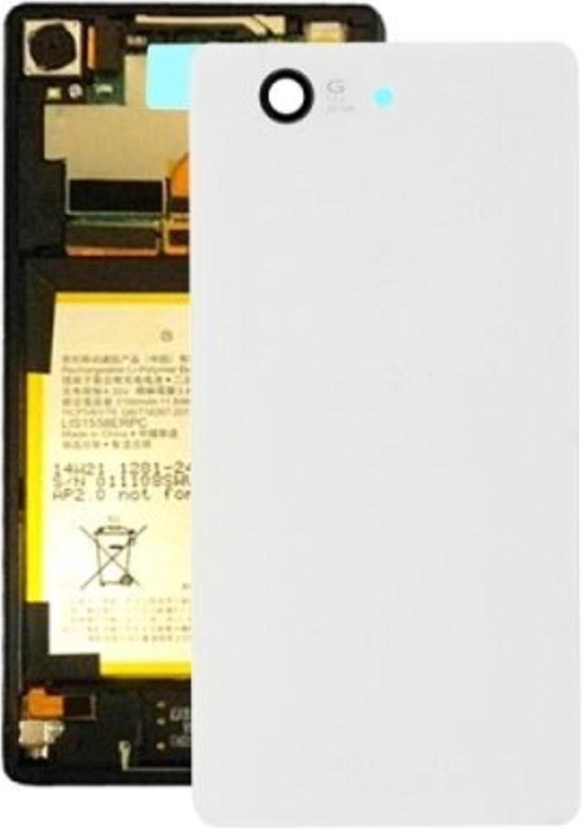 Geschikt voor Sony Z3 Compact Accudeksel Xperia D5803 Wit