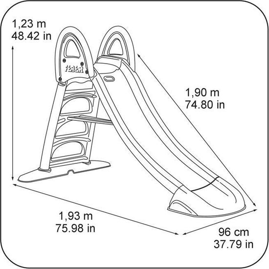 Feber waterglijbaan opvouwbaar