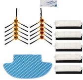 XL Reserve Onderdelen Geschikt Voor Ecovacs Deebot Slim (2) - Dweilpads HEPA Filter / Zijborstel Set - 25 Delig