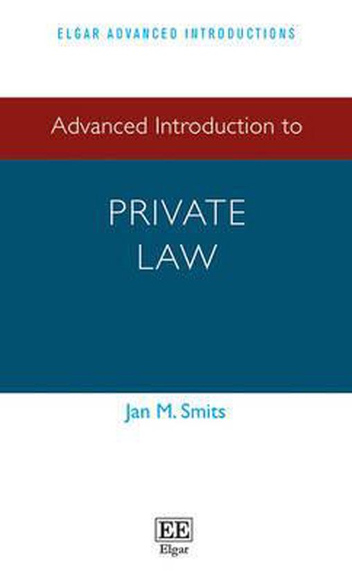Advanced Introduction to Private Law - cover