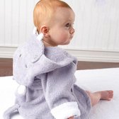 Baby badjas - Komfor - Nijlpaard - Inclusief gratis baby borstel & kam