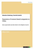 Expansion of western based companies to China