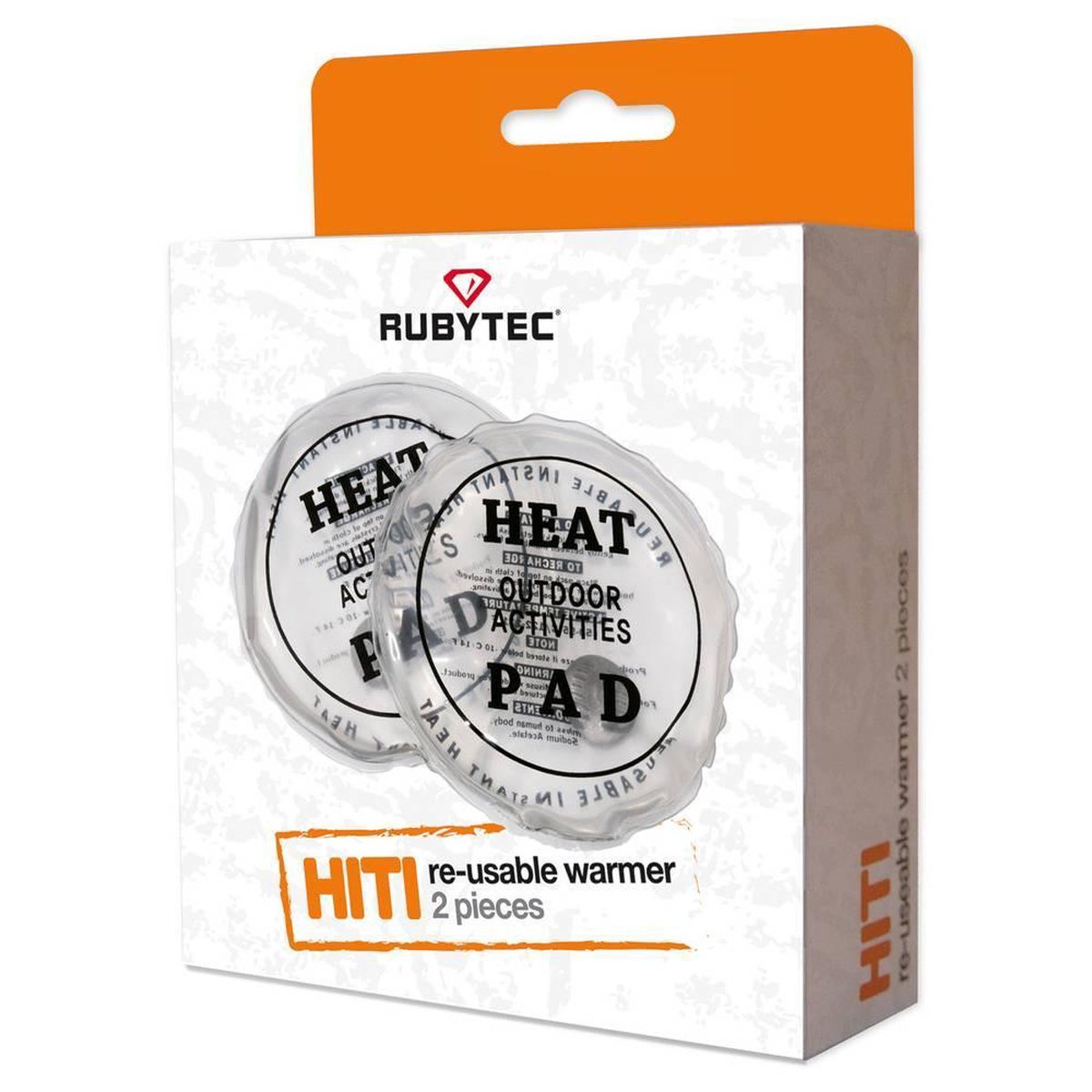 Goedkoopste Rubytec Hiti Handwarmers - 2-delig - Herbruikbaar - Ø9,5 cm - Gelbasis - Verwarmingskussen - 1.5 uur Warmte - Zakverwarmers - Warmtepads