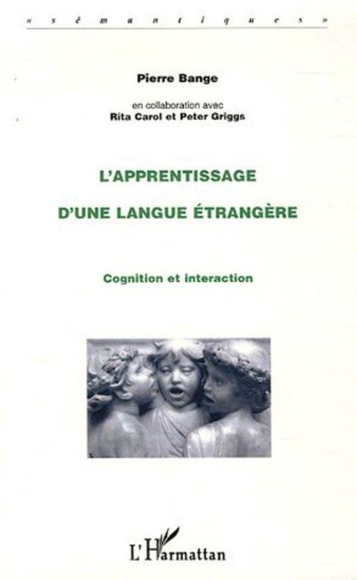 L'apprentissage d'une langue étrangère - cover